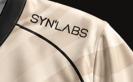 The shoulders of the official CL Agency jersey